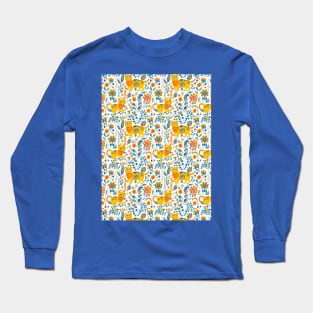 Ukrainian Lions Floral Vintage Ukraine Pattern Long Sleeve T-Shirt